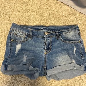 Distressed Jean Shorts.